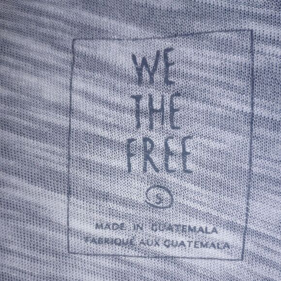 Free People We The Free Jordan Oversized Distressed Burnout T-shirt Size Small - Picture 5 of 8